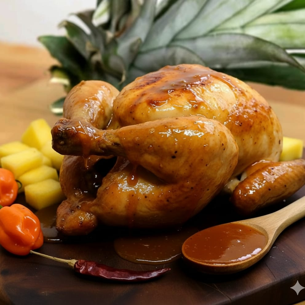Pollo Bañado en Salsa de Piña Hot