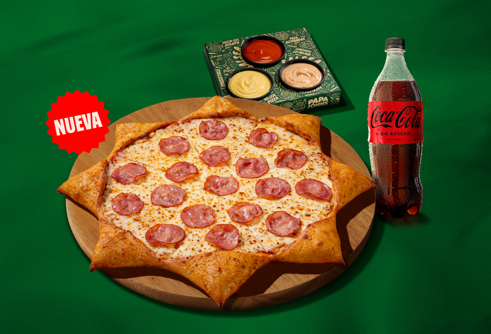Combo Estrella Borde de Queso y Jalapeño y Salsa