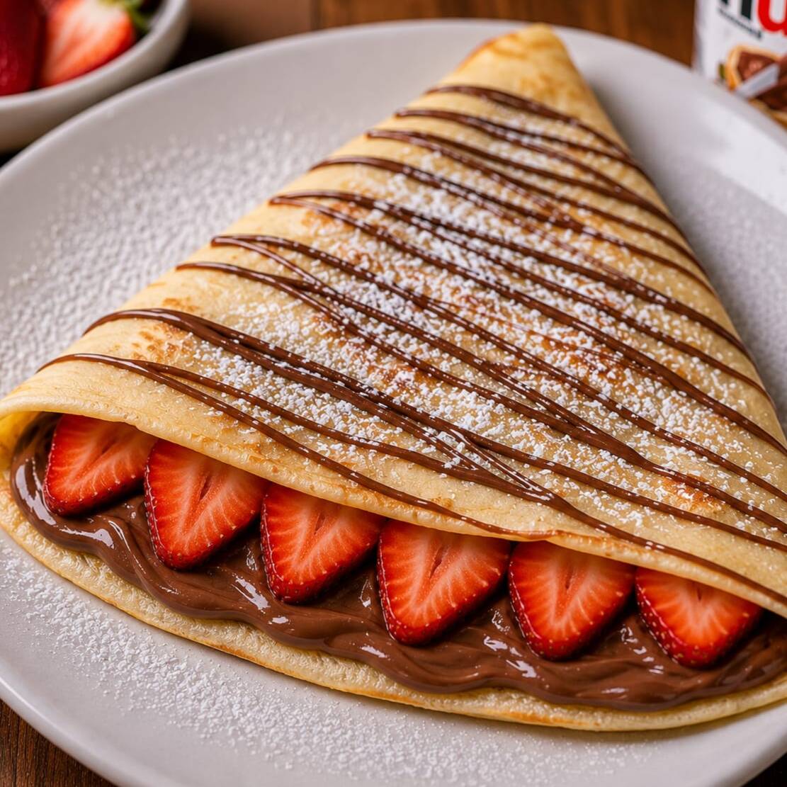 Crepa Nutella y Fresas