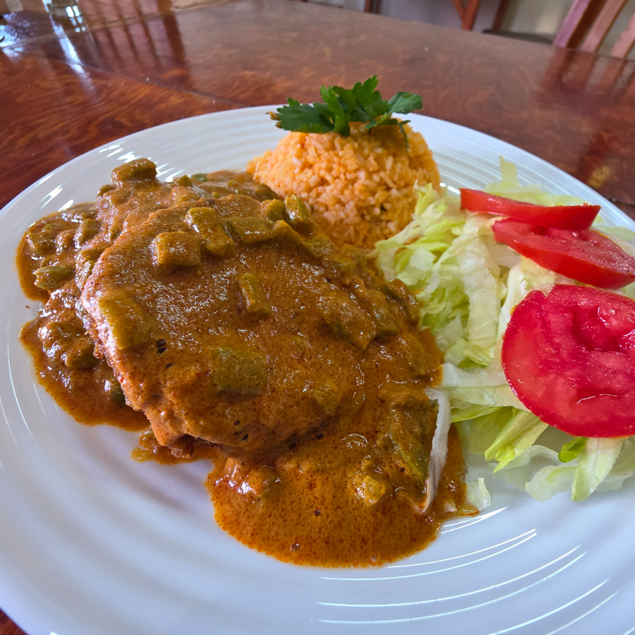 Tortitas de Camarón con Pipian