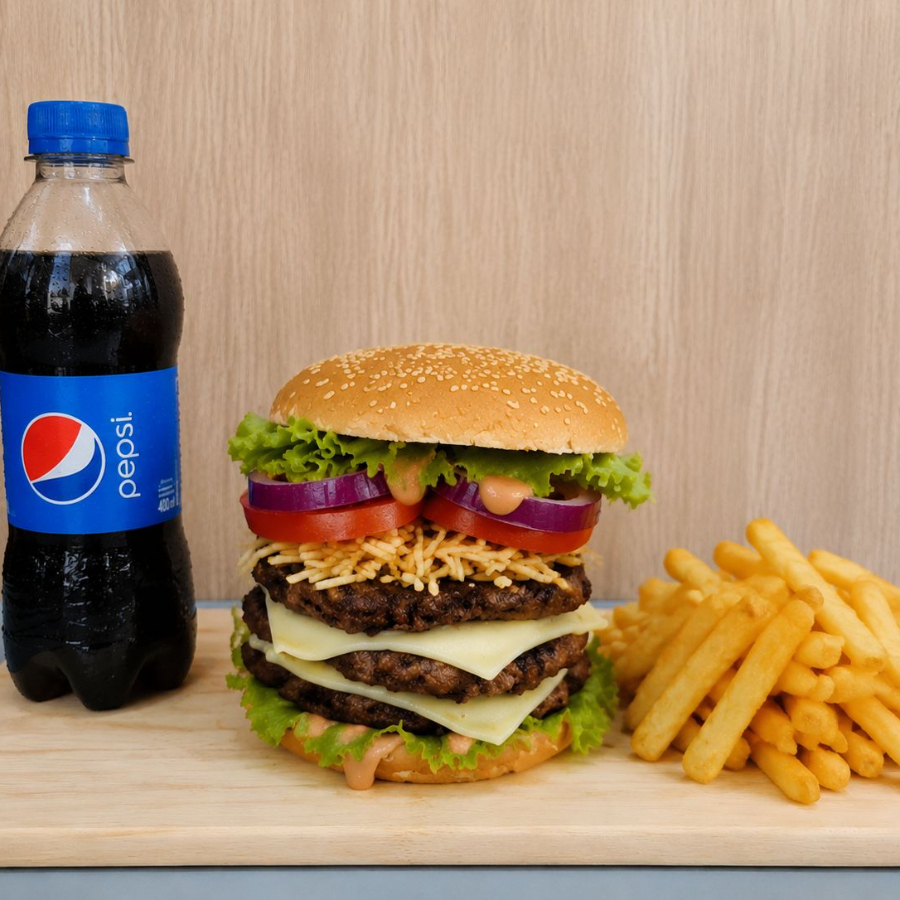 Combo de Hamburguesa Triple Carne