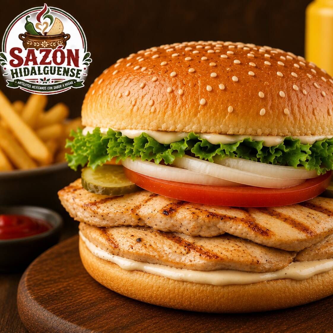 Hamburguesa de Pollo
