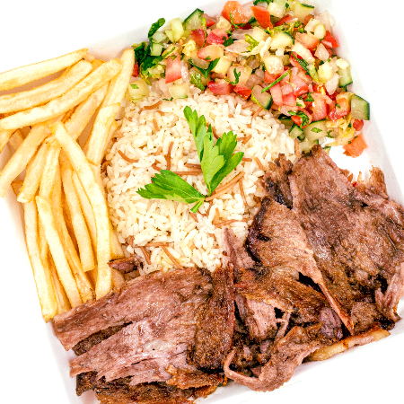 Döner Kebab con Arroz - KOSHER - HALAL - Pastor