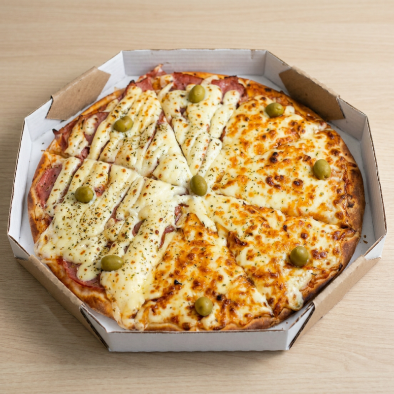 Pizza com 8 fatias