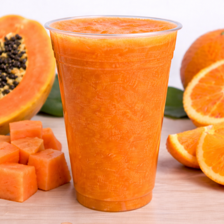 Jugo de Naranja con Papaya🍊🍠
