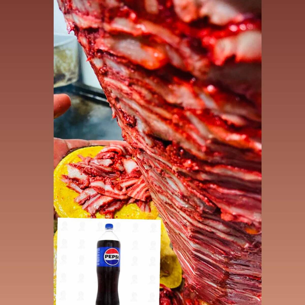 Combo Trompo 1/2 Kilo y Pepsi