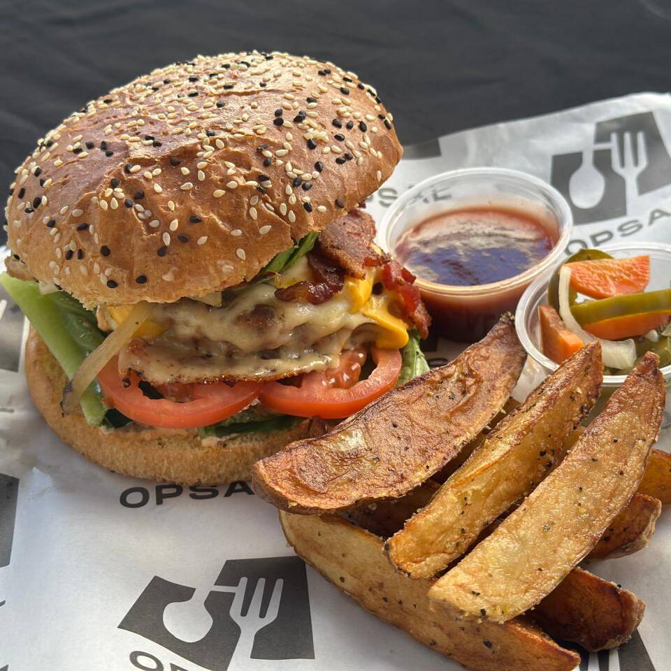 HAMBURGUESA OPSAL + PAPAS