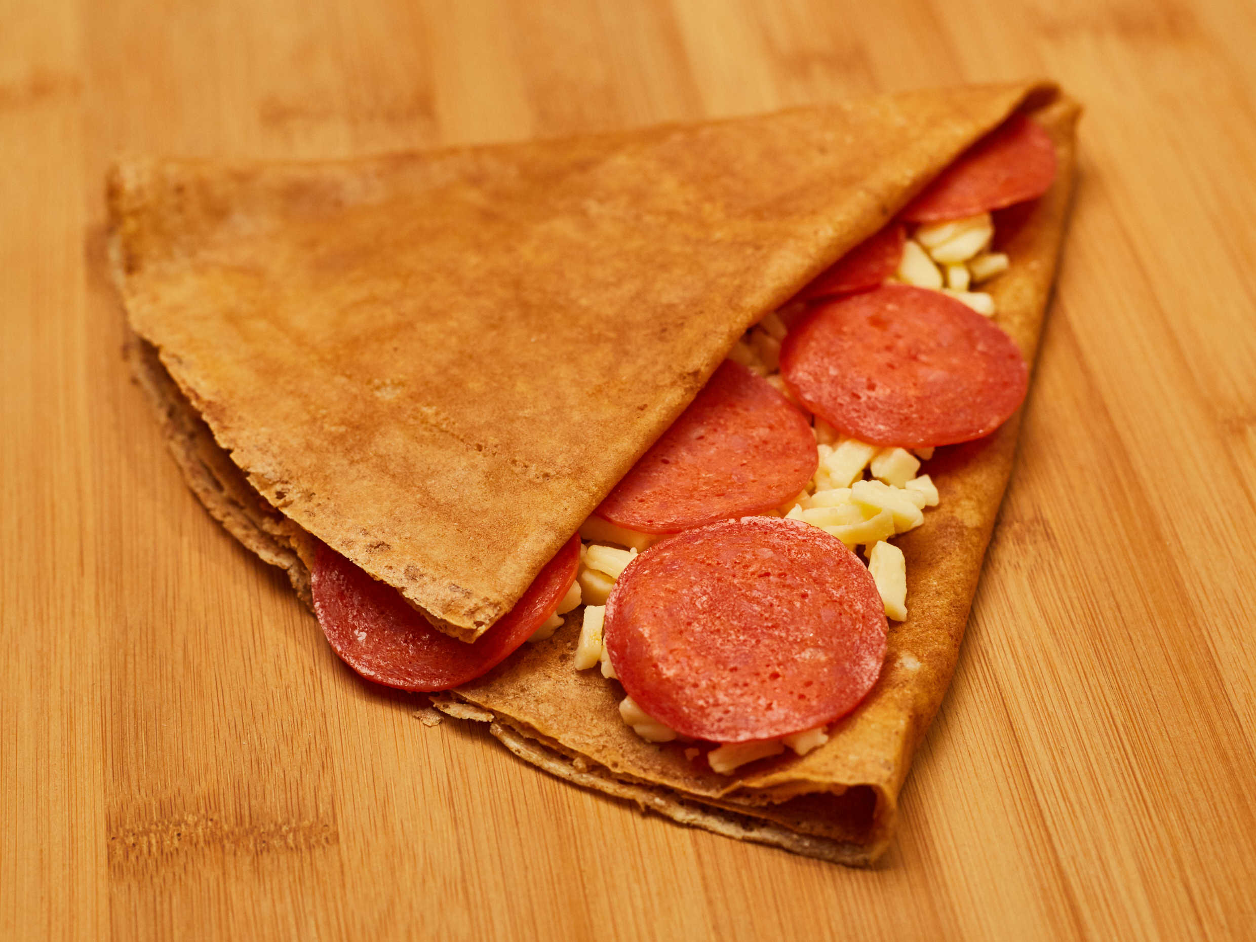 Crepa de Queso Manchego y Pepperoni