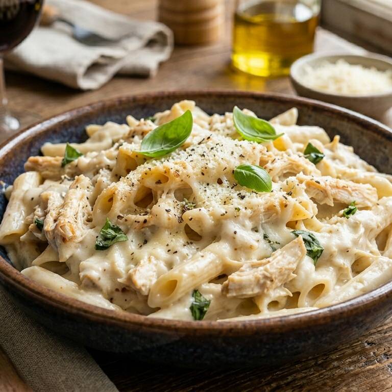 🍝 Macarronada de Frango Suprema 🍝
Deliciosa macarronada preparada com massa cozida no ponto certo e envolvida em um saboroso molho de frango, rico em sabor e cremosidade. Uma opção caseira e irresistível, perfeita para quem busca uma refeição prática, saborosa e feita com carinho. 😋✨🍝
