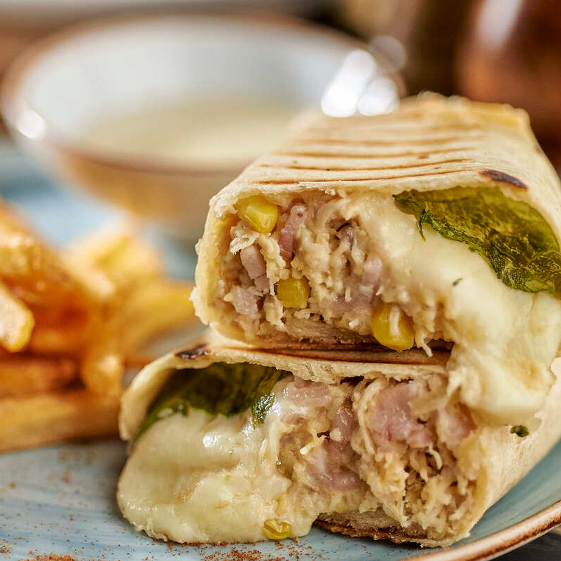 Wrap de La Casa y Papas