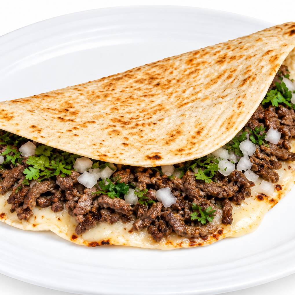 Quesadilla con Carne de Bisteck de Res