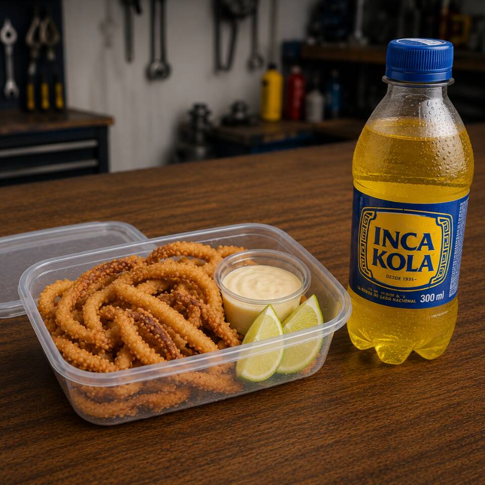 Chicharron de PotaJR+ IncaKola 300ml
