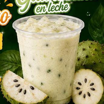 Jugo Natural de Guabanaba en Leche