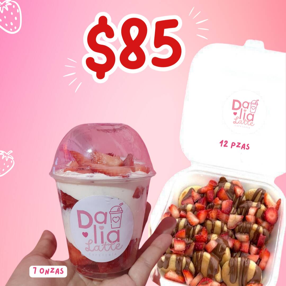 Combo Fresas + Hot cakes