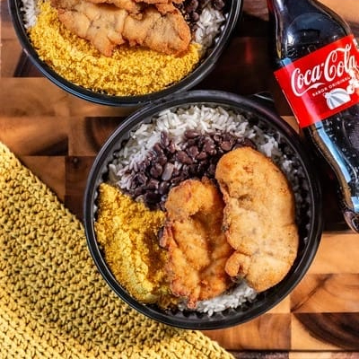 FEIJÃO,MACARRÃO, SALADA, FAROFA, PROTEINA+REFRIGERANTE GRÁTIS OBS: VOCÊ PODE ESCOLHER SÓ ESPECÍFICA NA HORA DE FAZER PEDIDO