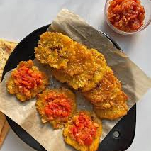 Patacones con hogado x5