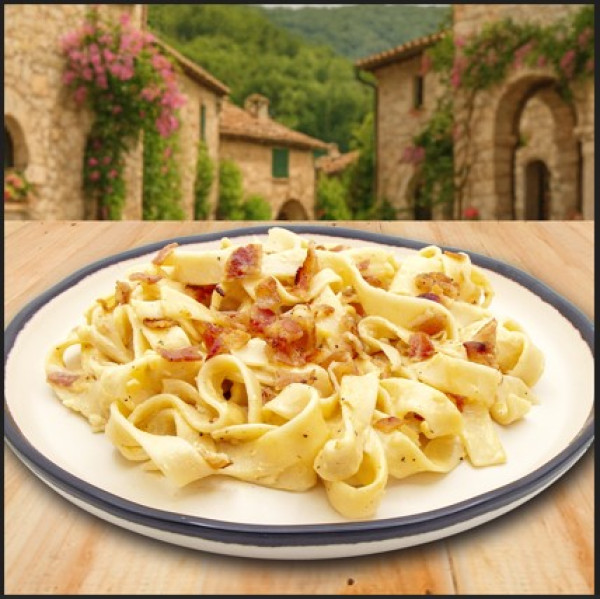 Fettuccine a la Carbonara