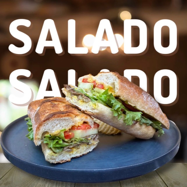 Baguette de Tasajo con Papas