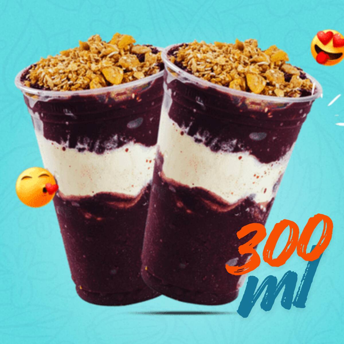 Escolher o melhor açaí agora ficou mais fácil. este combo com dois copos vai te surpreender