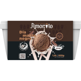 Sorvete de chocolate com chocolate ao leite.Contém glúten.Contém lactose.Alérgicos: contém leite.
