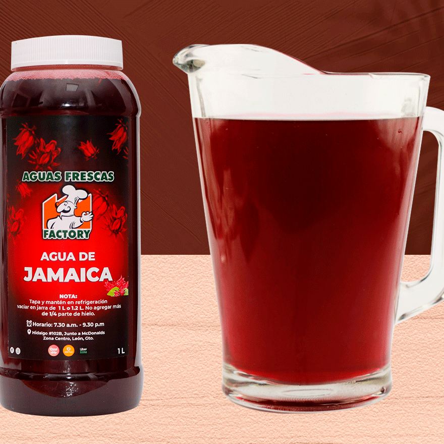 Agua De Jamaica 1L