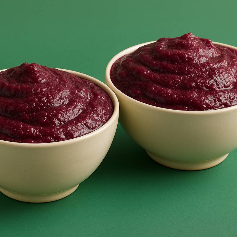 2 potes de açaí 300ml puro super cremoso, sem complemento e frutas..