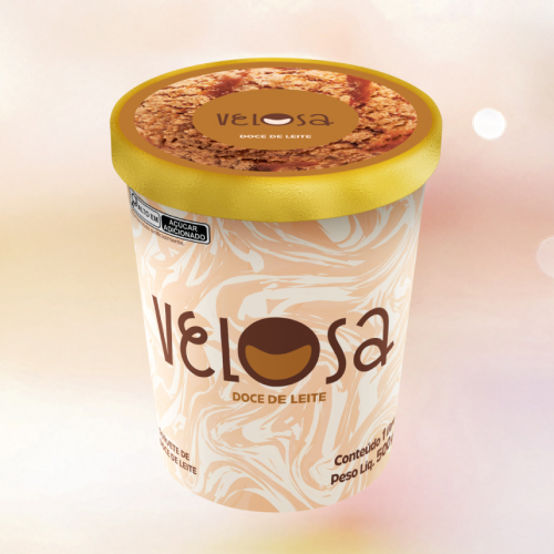 Sorvete de doce de leite cremoso repleto de doce de leite puro para ficar ainda mais perfeito.