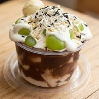 1/2 Litro de Uvas con Crema