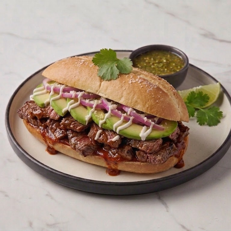Torta Arrachera
