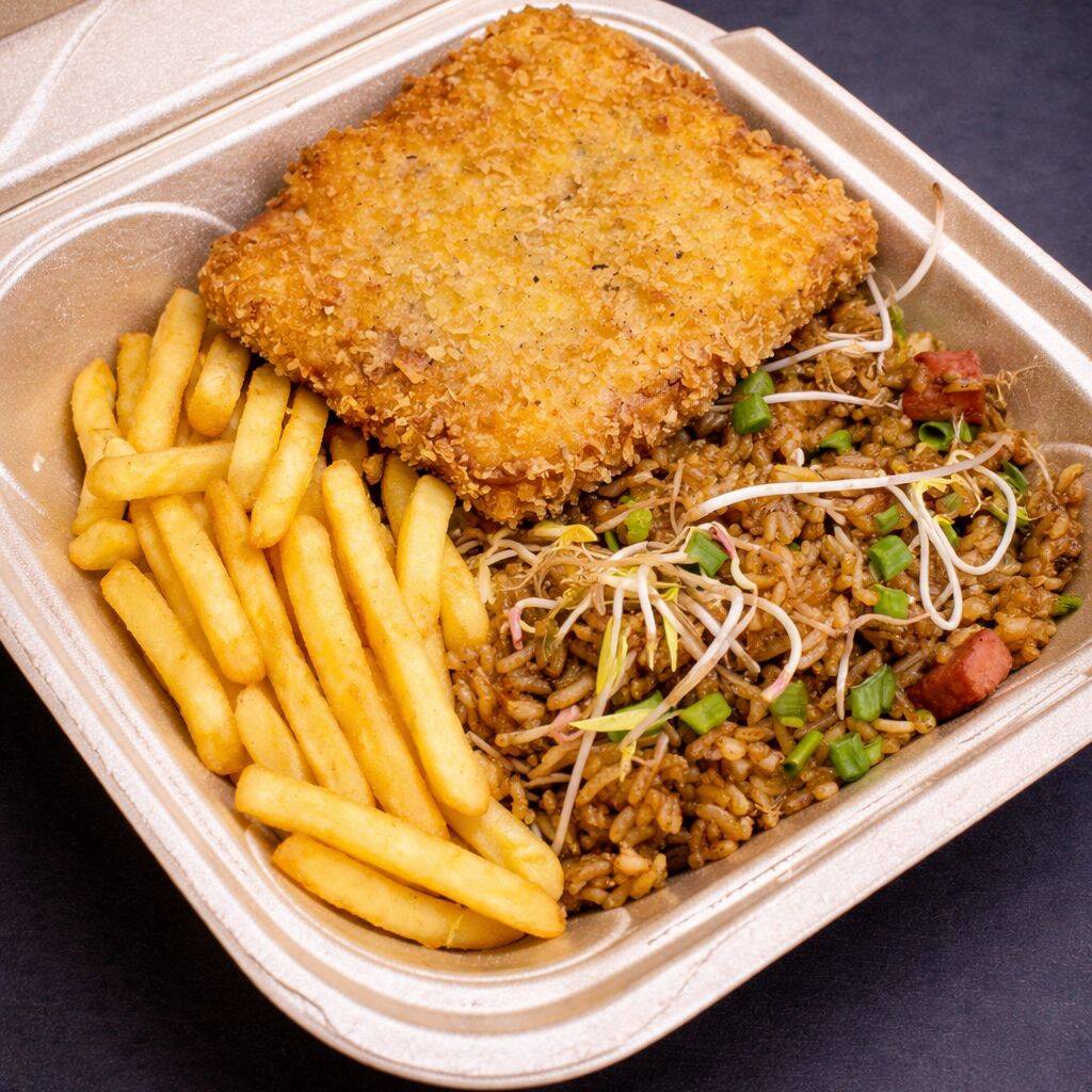 Combo Arroz + Milanesa de Pollo