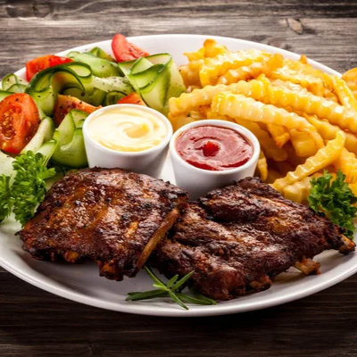 Combo Bandeja Carne Asada + Papas + Gaseosa