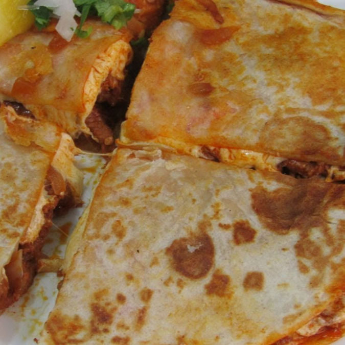 Gringa Chica de Campechano en Tortilla de Harina