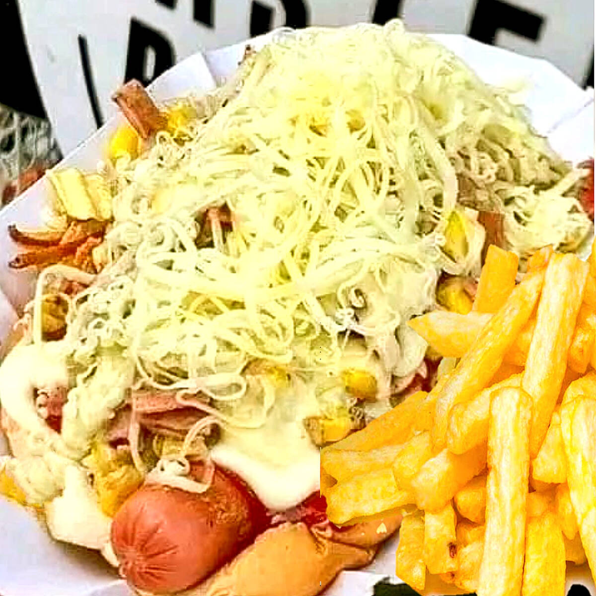 Combo Perro Caliente Full Queso más Papas
