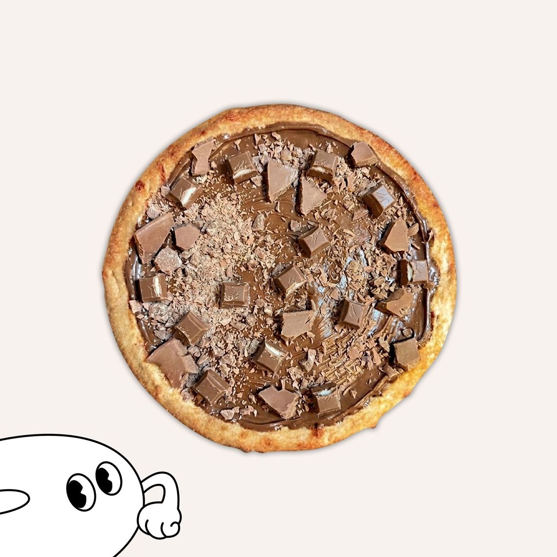Pizza de Nutella, Kinder y Conejito