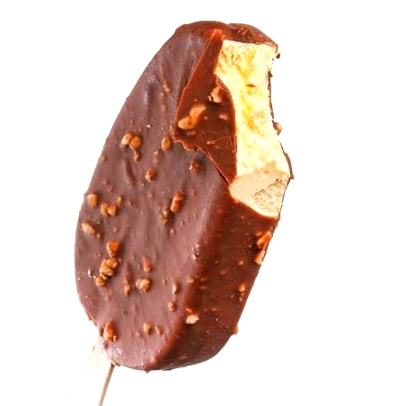 Paleta de Hielo de Chocolate con Almendras