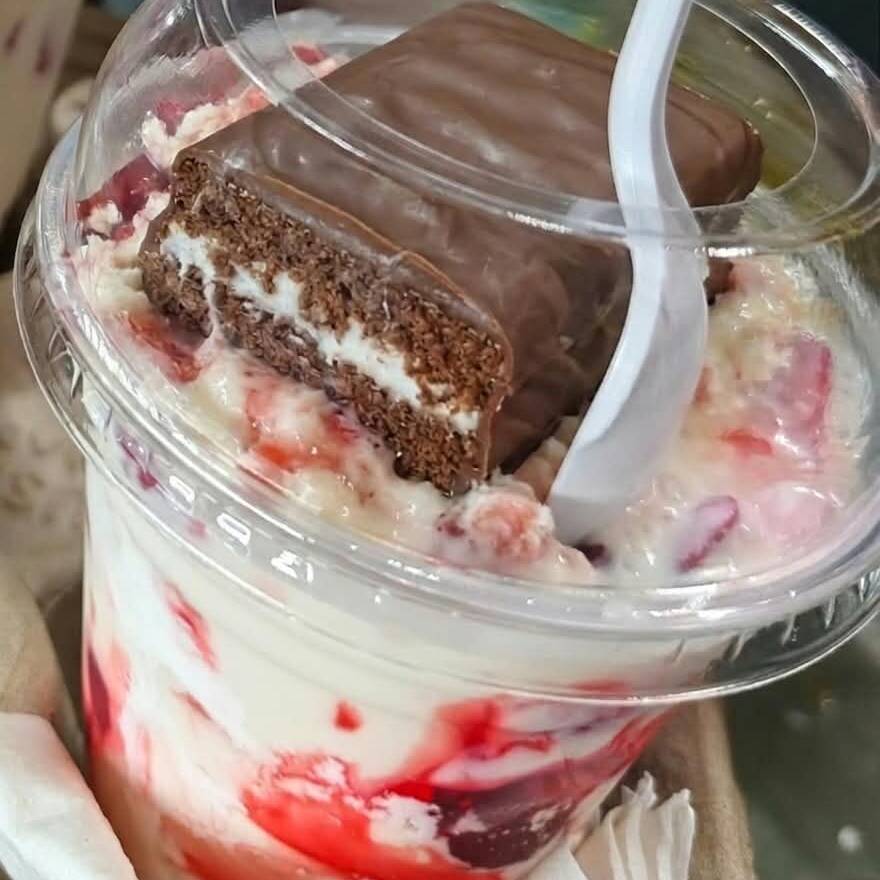 Fresas con Kinder Delice