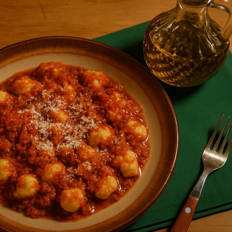 Delicioso Nhoque Feito Artesanalmente Pelo Nosso Chef ao Maravilhoso Molho Bolonhesa Feito Especialmente Para Vocês! Receita Italiana!!!!   Aproveite Para Experimentar Nossos Nhoque de Batata Doce Roxa(Sem Glúten) ou Batata Doce Salmão(Sem Glúten)!     *Grana Padano Opcional Extra