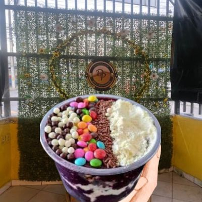 1 opção de açai+ 1 creme+ 2 adicionais.