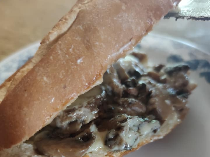 Torta de champiñón con queso