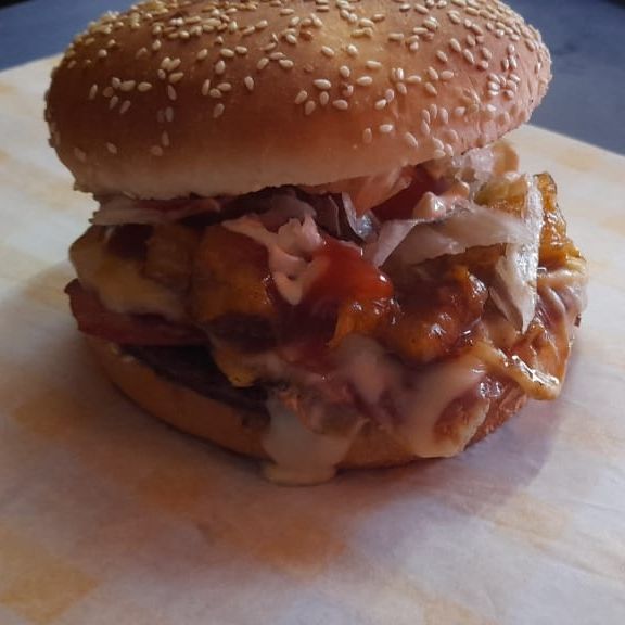 Hamburguesa Sencilla Doble de Res