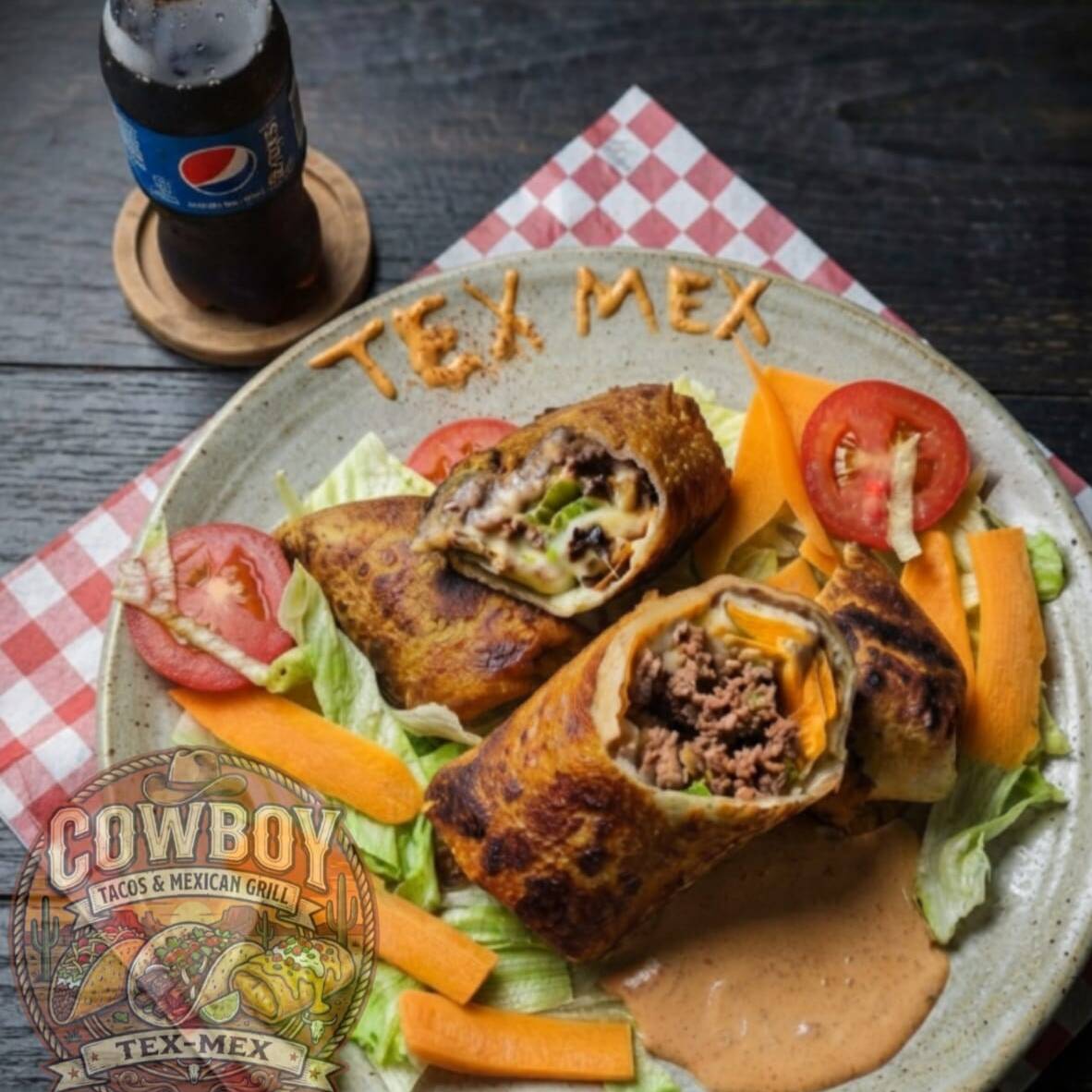 Chimichanga Carne Molida G y PEPSI 400 Ml