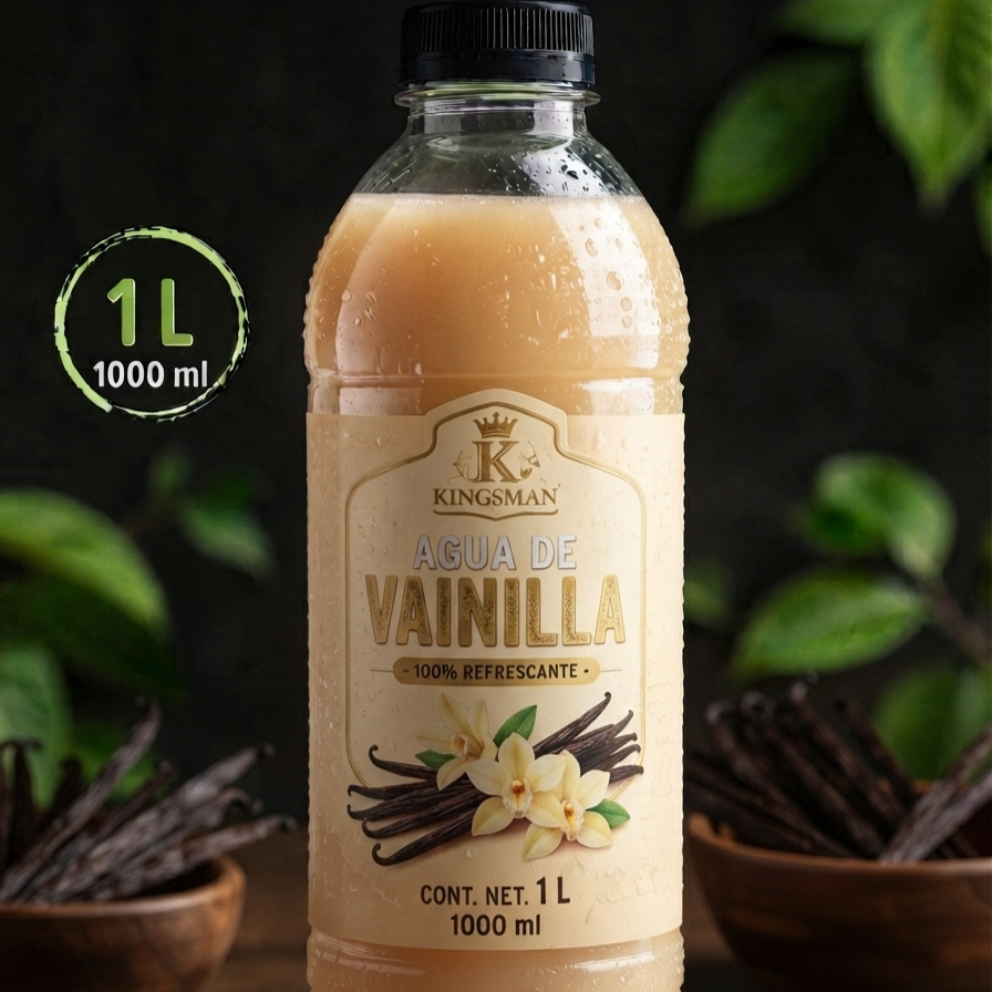 Agua de Vainilla de un litro