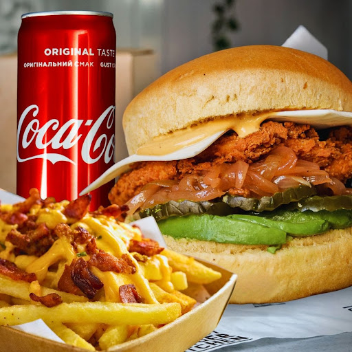 Burger & Papas + Bebida