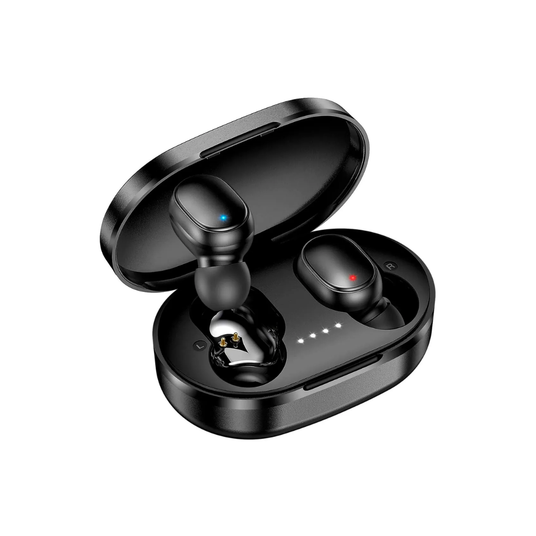Fone de ouvido sem fio Bluetooth Airdots: design compacto e leve, ideal para uso diário e esportes. Conexão Bluetooth estável e sincronização rápida com dispositivos Android. Bateria de longa duração  e carga rápida para mais tempo de uso. Controles por toque intuitivos para atender chamadas, ajustar volume e trocar faixas com facilidade. Som de qualidade estéreo e graves profundos para uma experiência imersiva. Perfeito para quem busca praticidade, conforto e alto desempenho.      fone de ouvido sem fio, Bluetooth Airdots, fone Airdots, fone wireless, Airdots Bluetooth, fone de ouvido Bluetooth, fone esportivo, fone com microfone, conexão Bluetooth, som estéreo, fone leve e compacto, bateria de longa duração, fone de ouvido para Android, controles por toque, graves profundos, carga rápida, fone para chamadas, fone com alta qualidade, fone ergonômico, fone para chamadas mãos-livres.