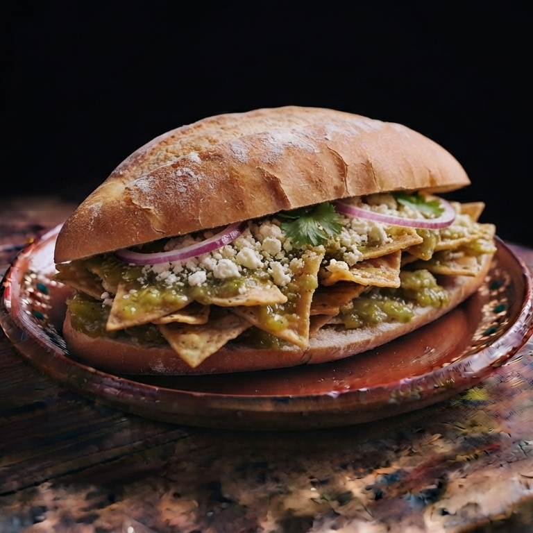 Chilaquiles Torta Sencilla