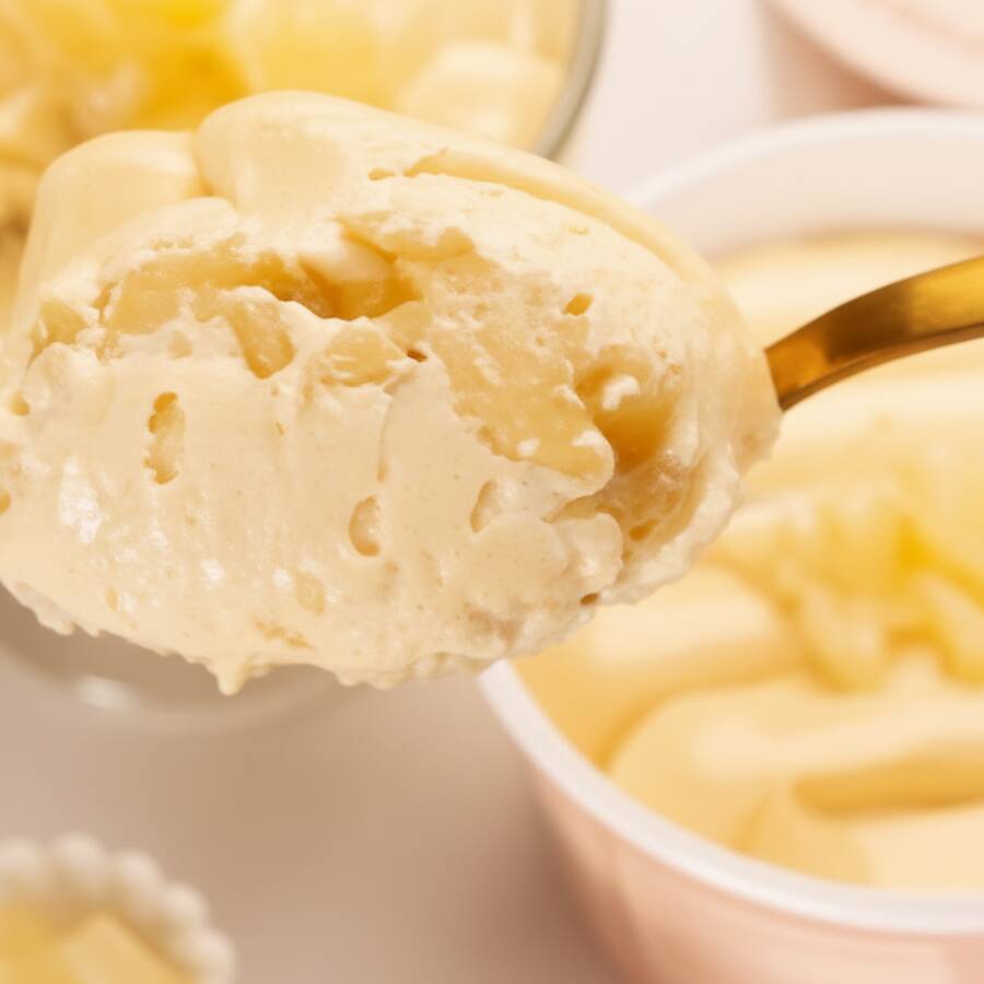 Mousse de Ninho especial, pedaços de Abacaxi cozidos e Brigadeiro de Ninho cremoso, uma combinação equilibrada e deliciosa. *peso final varia a densidade do recheio, pote 250 ml