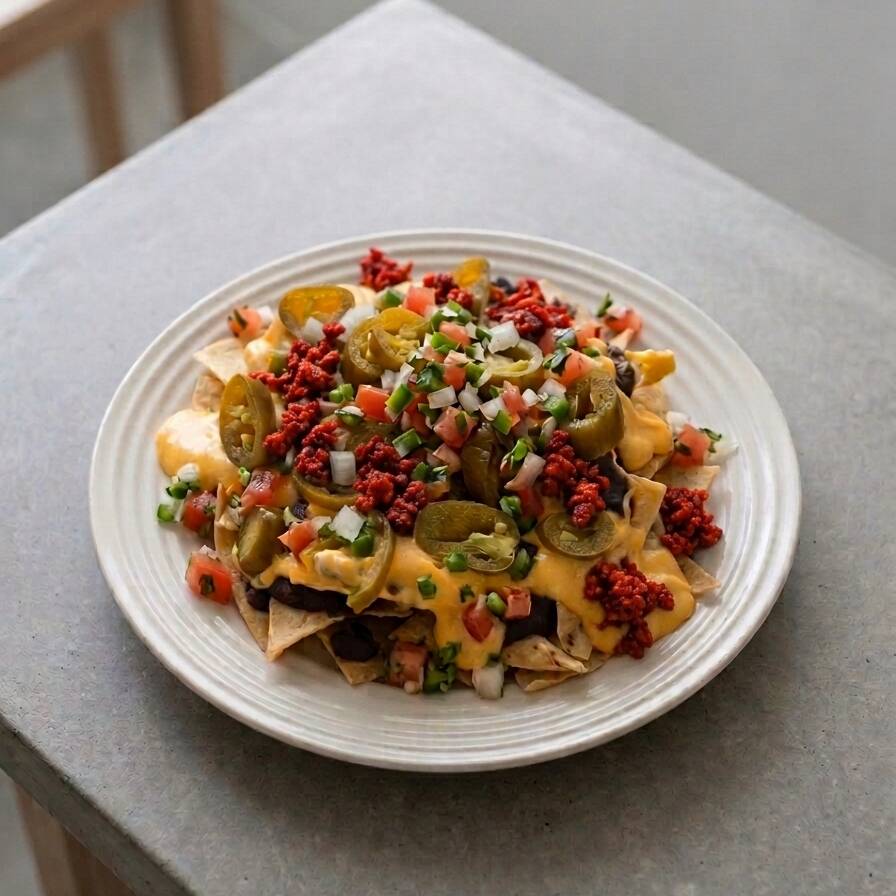 Nachos con Chorizo