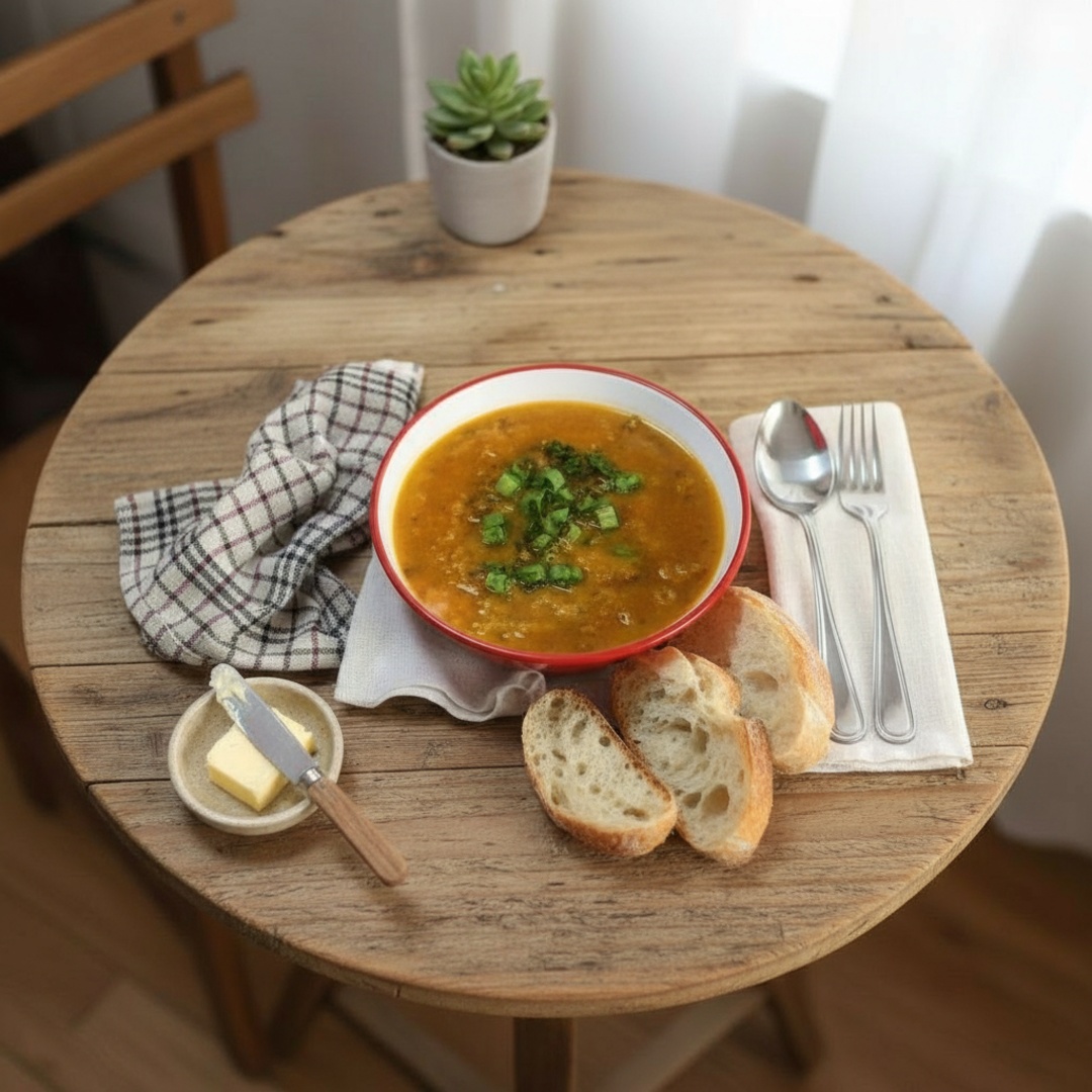 Caldo de chambari 500ml, torrada e cebolinha este caldo contem pimenta de cheiro e pimenta bode
