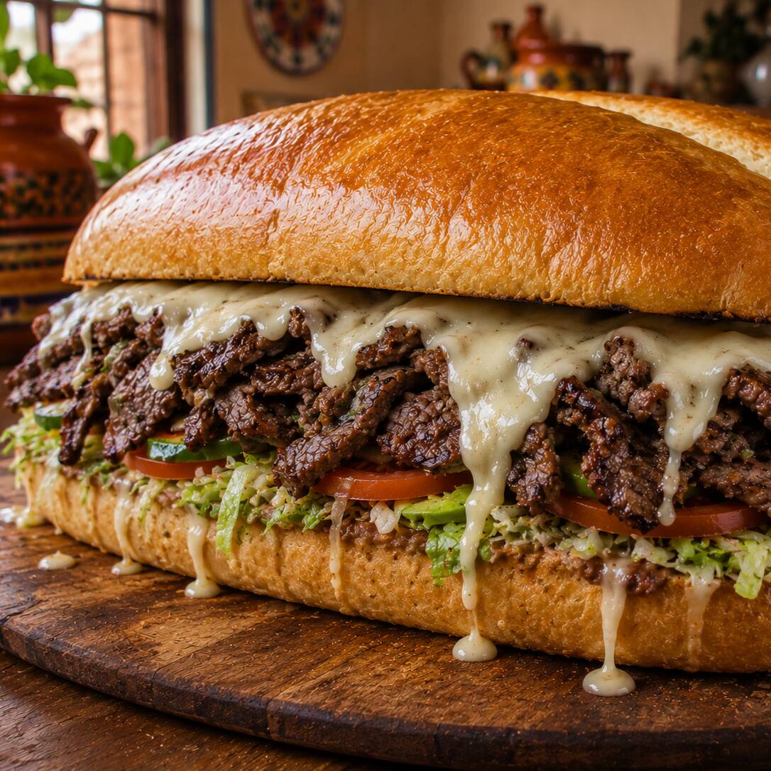 Torta Gigante de Arrachera