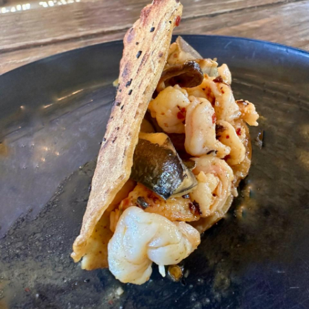 Taco de Camaron Enchilado
